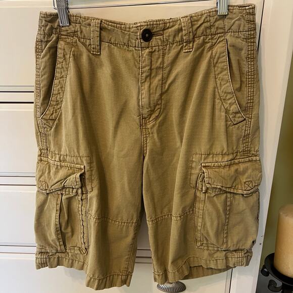 American Eagle Outfitters Other - American Eagle Men's Cargo Shorts Y2K Longboard Style Lots of Pockets Size 28